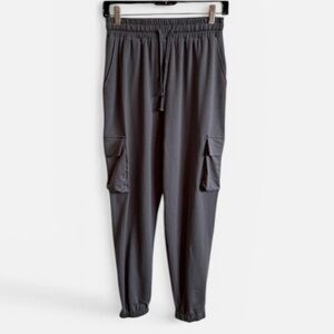 NWT She + Sky High Rise Cargo Joggers in Blue Grey